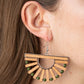 Wooden Wonderland - Green earrings