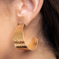 Flatten The Curve - Gold earrings