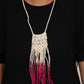 Surfin The Net - Pink necklace
