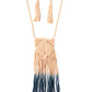 Mira MACRAME ahora - Collar azul - vintage