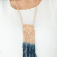 Mira MACRAME ahora - Collar azul - vintage