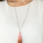 Totally Tasseled - Pink necklace