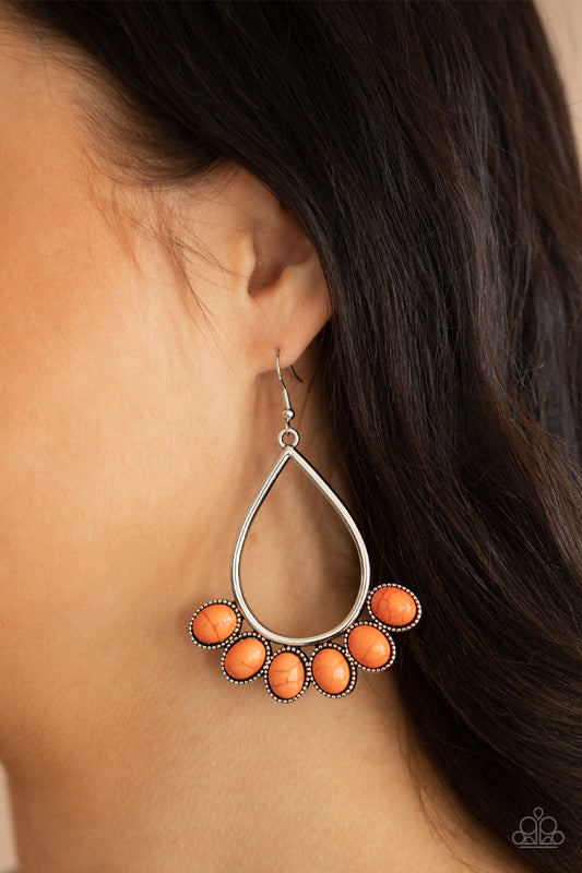 Pendientes Stone Sky - Naranja
