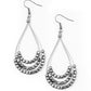Off The Blocks Shimmer - Black earrings