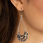 Off The Blocks Shimmer - Black earrings