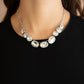 Gorgeously Glacial - White necklace