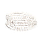 Head-Turning Twinkle - White bracelet