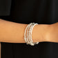 Head-Turning Twinkle - White bracelet