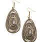 Rural Ripples - Brass earrings
