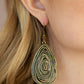 Rural Ripples - Brass earrings