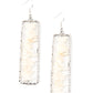 Dont QUARRY, Be Happy - White earrings