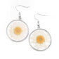 Forever Florals - White earrings