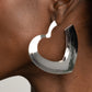 Heart-Racing Radiance - Silver earrings
