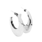 Going OVAL-board - Silver earrings