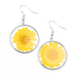 Forever Florals - Yellow earrings