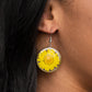 Forever Florals - Yellow earrings