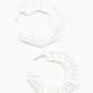 Fabulously Fiesta - White earrings