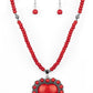 A Heart Of Stone - Red necklace