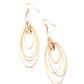 OVAL The Moon - Gold earrings