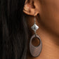 Retro Reveal - Brown earring