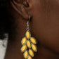 Flamboyant Foliage - Yellow earrings