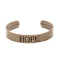 Hope Makes The World Go Round - Brass Bracelet