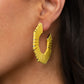 Fabulously Fiesta - Yellow earrings