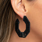 Fabulously Fiesta - Black earrings