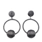 Social Sphere - Black earrings