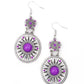 Temple of The Sun - Purple earrings