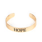 Hope Makes The World Go Round - Gold bracelet