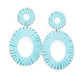 Foxy Flamenco - Blue earrings