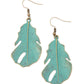 Heads QUILL Roll - Brass earrings