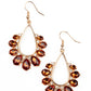 Two Can Play That Game - Brown earrings
