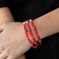 Here to STAYCATION - Red bracelet