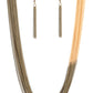 Metallic Merger - Brass necklace