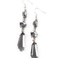 Sophisticated Smolder - Silver earrings