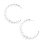 In The Clear - White earrings