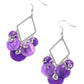 Pomp And Circumstance - Purple earrings