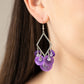 Pomp And Circumstance - Purple earrings