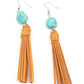 All-Natural Allure - Blue Earrings