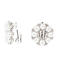 Roundabout Ritz - White earrings