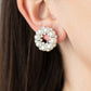 Roundabout Ritz - White earrings