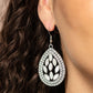 Encased Elegance - White earrings