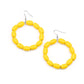 Living The WOOD Life - Yellow earrings