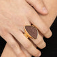 Perfectly Petrified - Gold ring