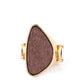 Perfectly Petrified - Gold ring