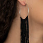 Flauntable Fringe - Black earrings