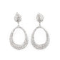 Sophisticated Smolder - White earrings