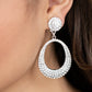 Sophisticated Smolder - White earrings
